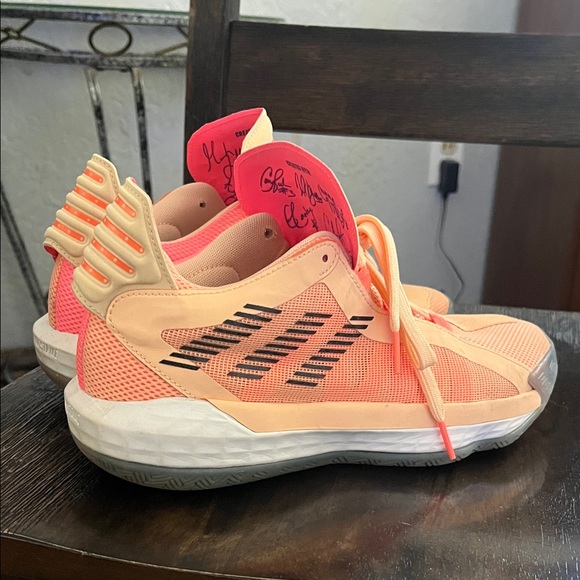 adidas Pink and Black Athletic Shoes